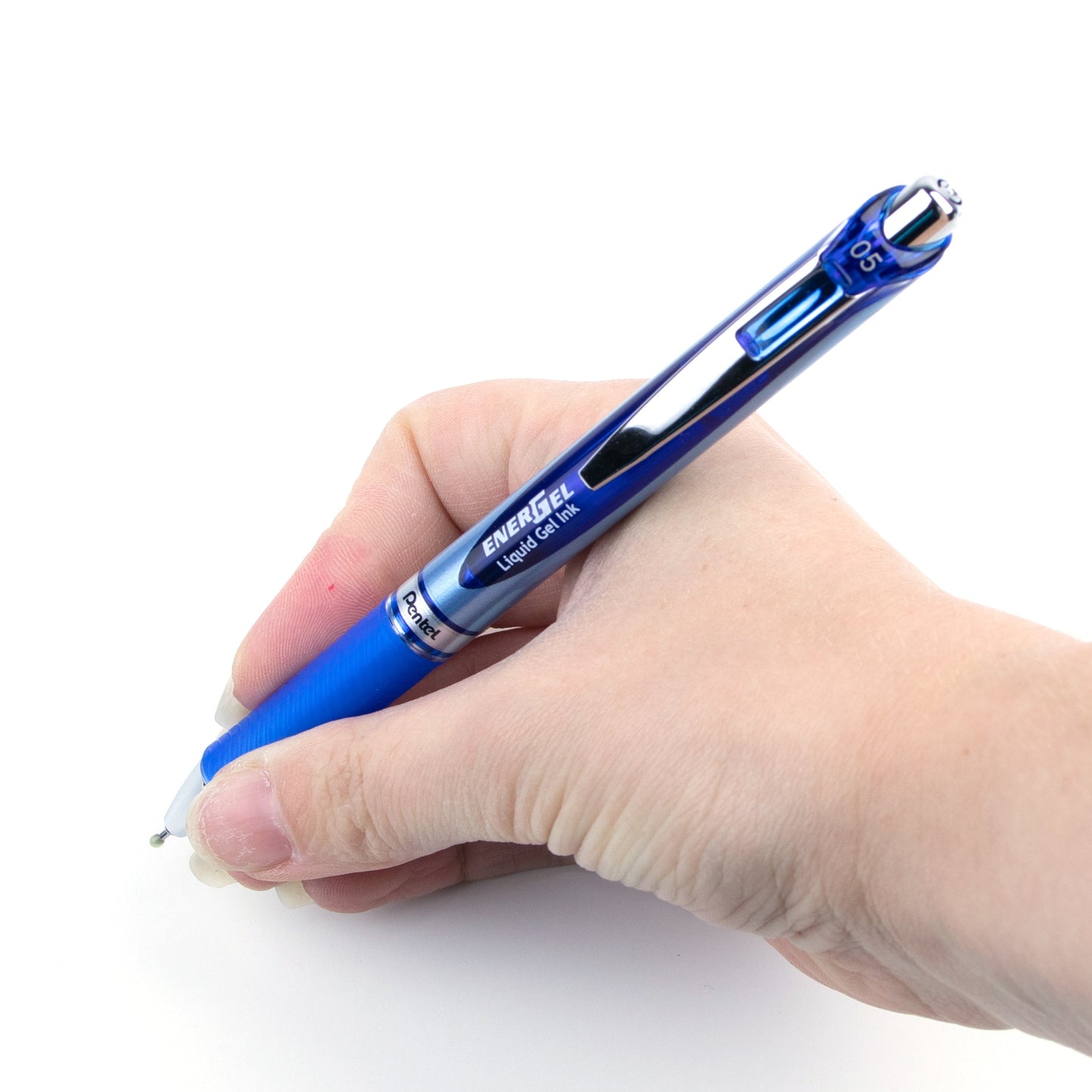 EnerGel Retractable Liquid Gel Pen 0.5mm Needle Tip Blue Ink