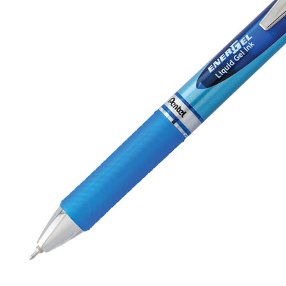 EnerGel Retractable Liquid Gel Pen 0.5mm Needle Tip Blue Ink