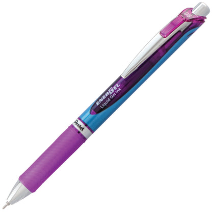 EnerGel Retractable Liquid Gel Pen 0.5mm Needle Tip Violet Ink