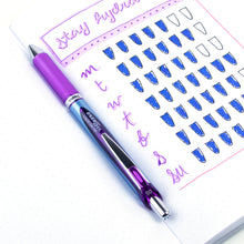 Energel Retractable Liquid Gel Pen 0.5mm Violet - Needle Tip