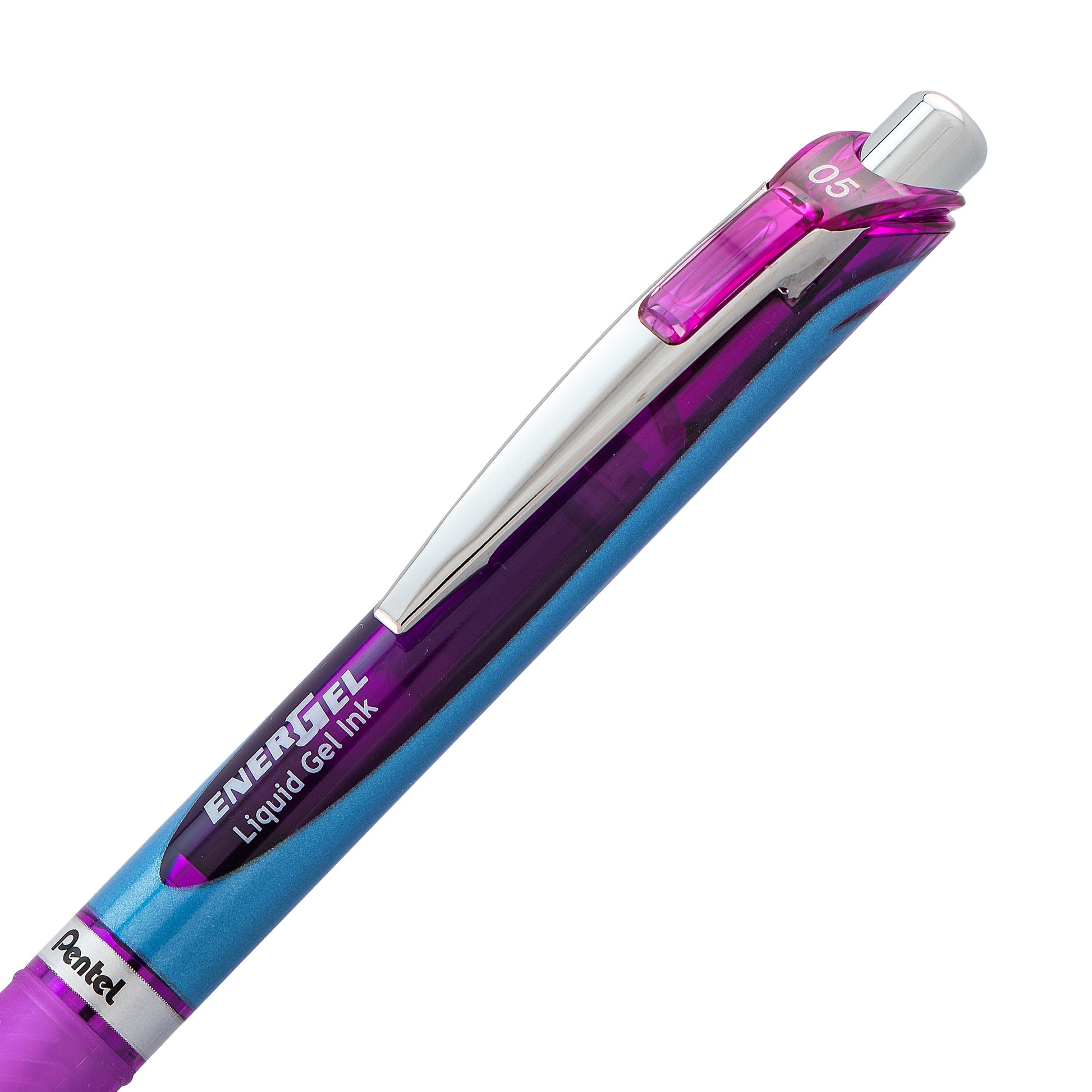 EnerGel Retractable Liquid Gel Pen 0.5mm Needle Tip Violet Ink