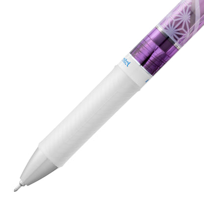 Limited Edition Energel Retractable Gel Pen 0.5mm Blue - Asanoha to Kikka Pattern