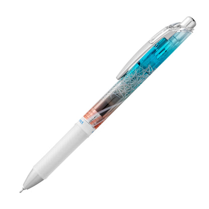 Limited Edition Energel Retractable Gel Pen 0.5mm Blue - Kikutsunagi Pattern
