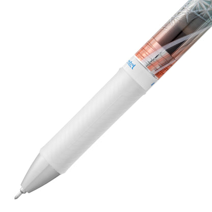 Edo Kiriko Energel Retractable Gel Pen 0.5mm Blue - Kikutsunagi Pattern