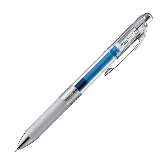 EnerGel Infree Clear Barrel Retractable Liquid Gel Pen 0.5mm Needle Tip Blue Ink