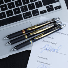 Energel Permanent Retractable Liquid Gel Pen 0.5mm Black