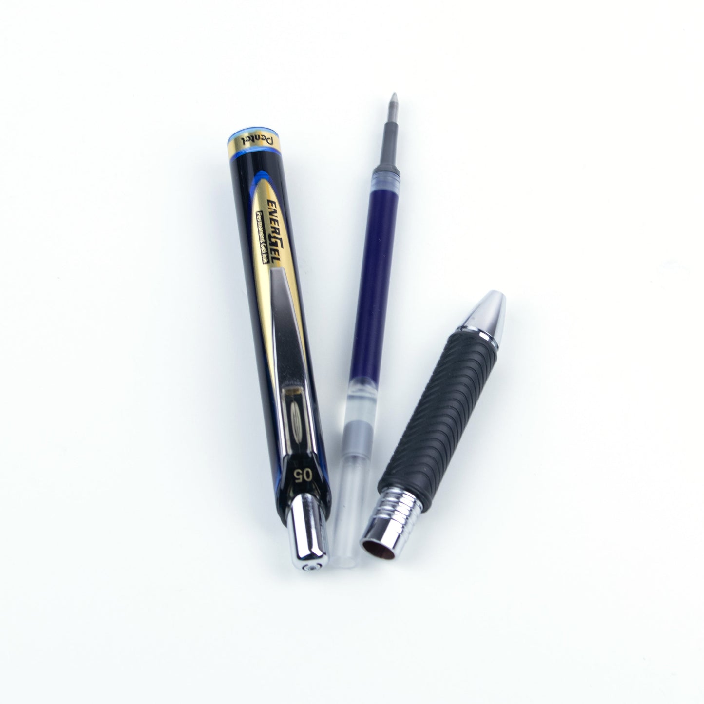 EnerGel Permanent Retractable Liquid Gel Rollerball Pen 0.5mm Blue Ink