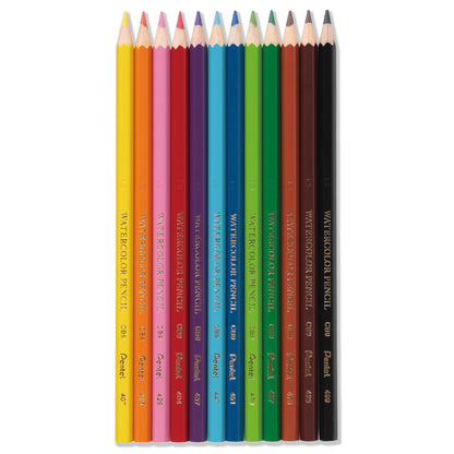 12 WaterColour Pencils Set