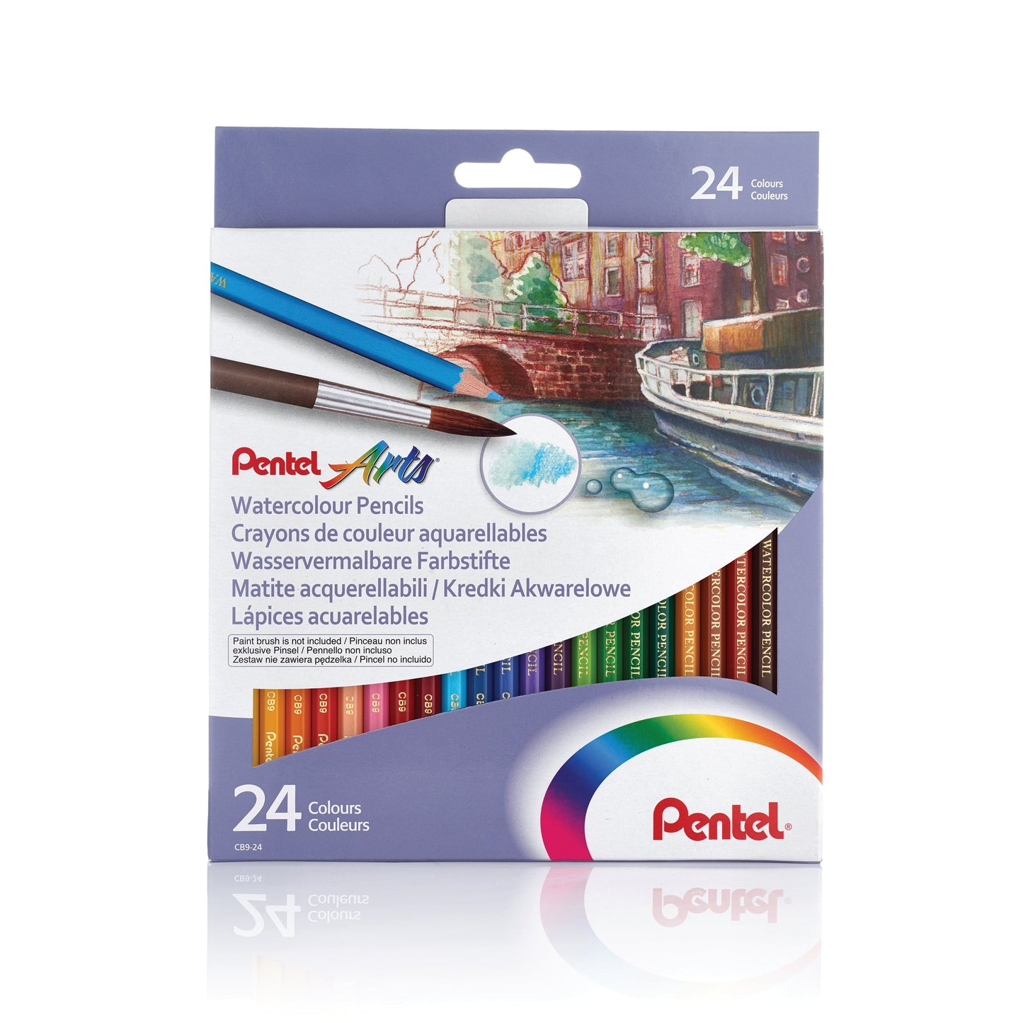 12 WaterColour Pencils Set