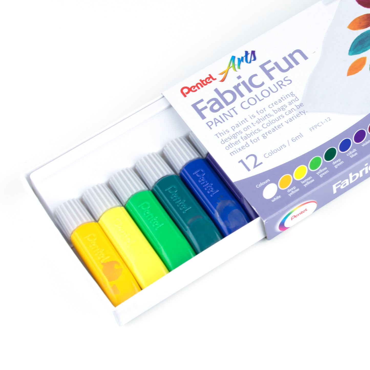 Fabric Fun Fabric Paint 12 Colour Tube Set