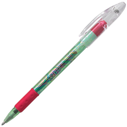 Krazy Pop Gel Pen 1.0mm Green & Metallic Red