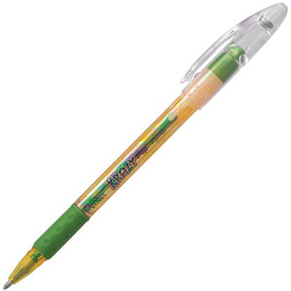 Krazy Pop Gel Pen 1.0mm Green & Metallic Red