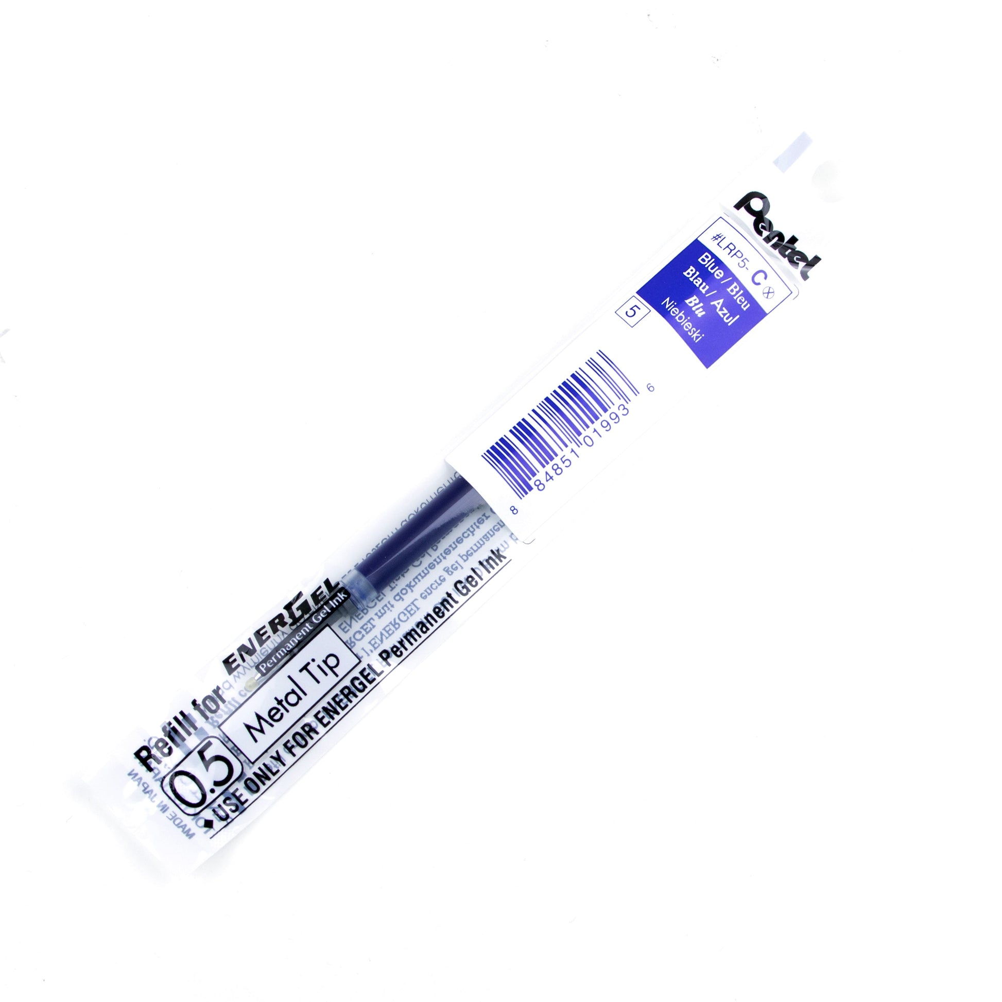 Energel Permanent Refill 0.5mm Black Ink For BLP75-A