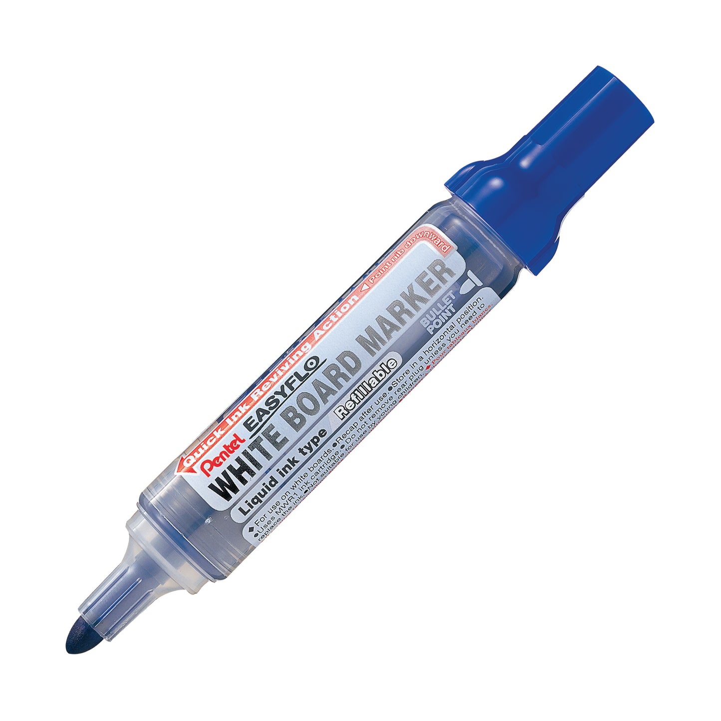 Easyflo White Board Marker Bullet Point (6.0mm) Blue Ink