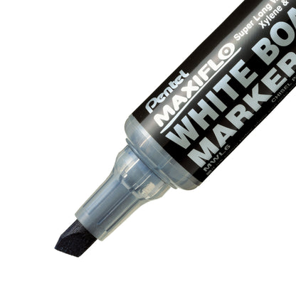 Maxiflo White Board Marker, Chisel Point (2.0/5.7mm) Black Ink