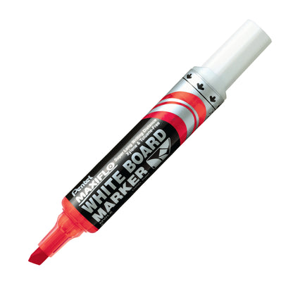 Maxiflo White Board Marker, Chisel Point (2.0/5.7mm) Red Ink