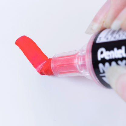 Maxiflo White Board Marker, Chisel Point (2.0/5.7mm) Red Ink