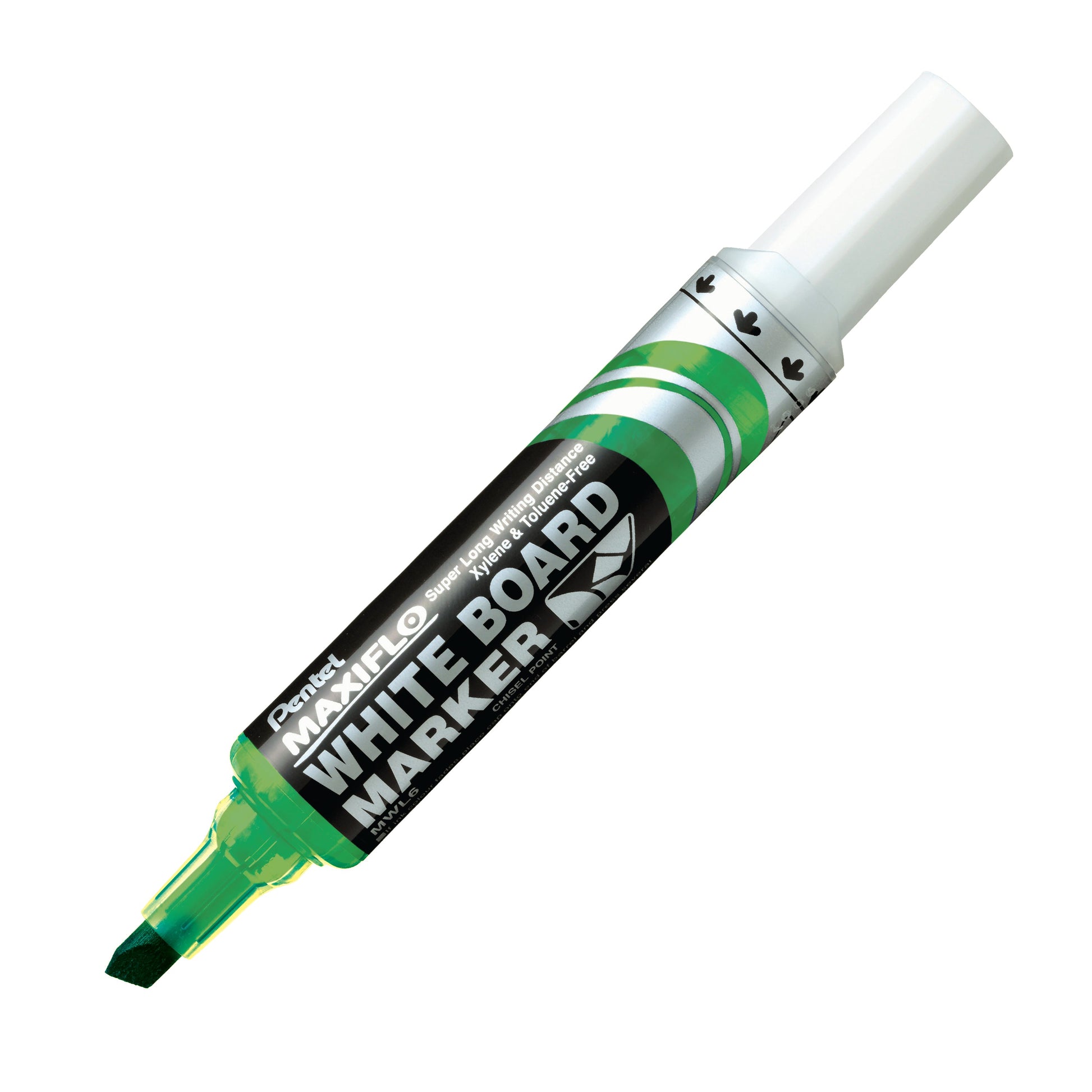 Maxiflo White Board Marker Black - Chisel Point (2.0/5.7mm)