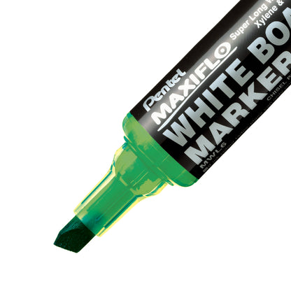 Maxiflo White Board Marker, Chisel Point (2.0/5.7mm) Green Ink