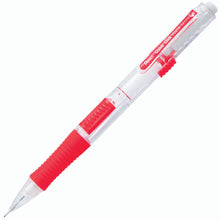 Quick Click Retractable Mechanical Pencil 0.5mm - Clear Barrel, Red Grip