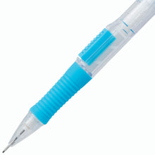 Quick Click Retractable Mechanical Pencil 0.7mm - Clear Barrel, Sky Blue Grip Pentel Stationery of Canada