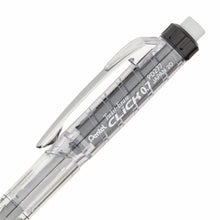 Twist-Erase Click Mechanical Pencil 0.7mm - Clear Barrel, Black Grip Pentel Stationery of Canada
