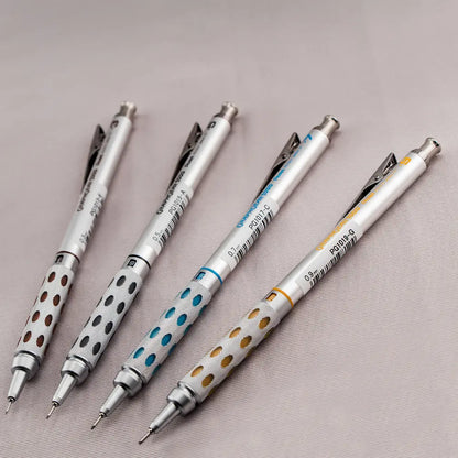 Pentel Arts GraphGear 1000 Premium Mechanical Drafting Pencil Set - 0.3mm, 0.5mm, 0.7mm, 0.9mm, 4 Asstorted Leads, Refill Erasers, Assorted Gift Box Set