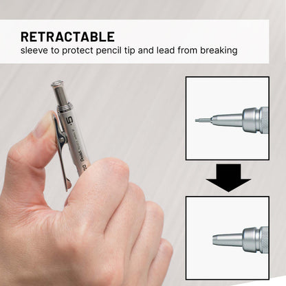 GraphGear 1000 0.5mm MechanIcal Drafting Pencil Set (Pencil, leads and refill erasers)