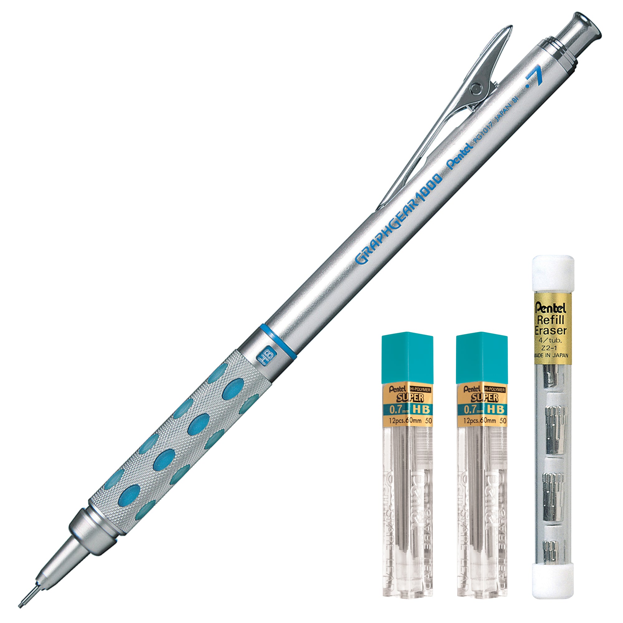 Graphgear 1000 Mechanical Pencil Set 0.7mm - Pencil, leads and refill ...