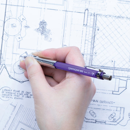 Graphgear 300 Mechanical Drafting Pencil 0.7mm Violet Accents