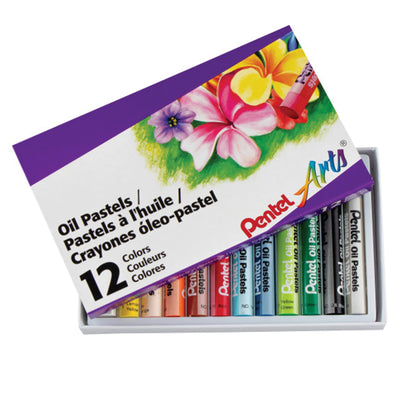 Pentel Arts Oil Pastels 12 Colour Set