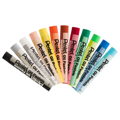 Pentel Arts Oil Pastels 12 Colour Set