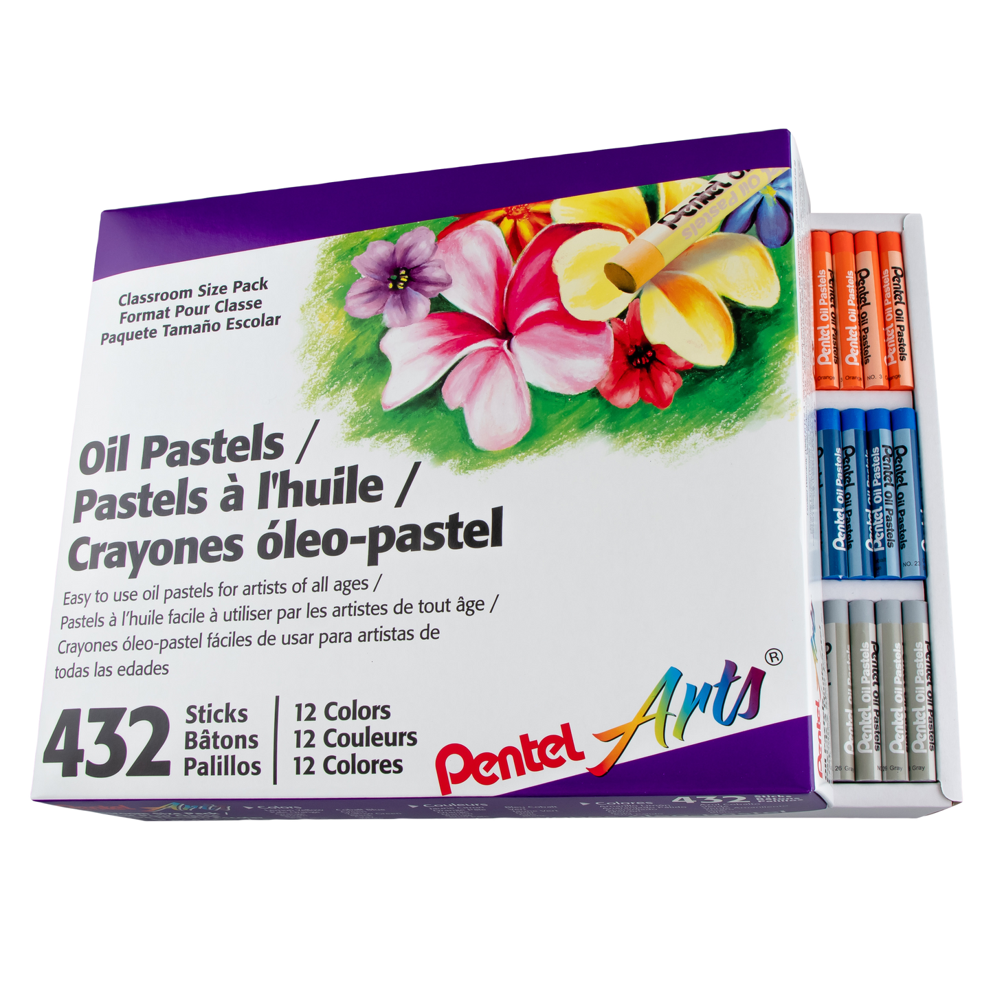 Pentel Arts 432 pc Classroom Pack 12 Colours