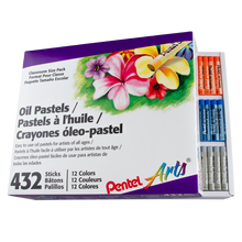Pentel Arts Oil Pastel Classroom Pack 12 Colours - 432pcs Pentel Stationery of Canada
