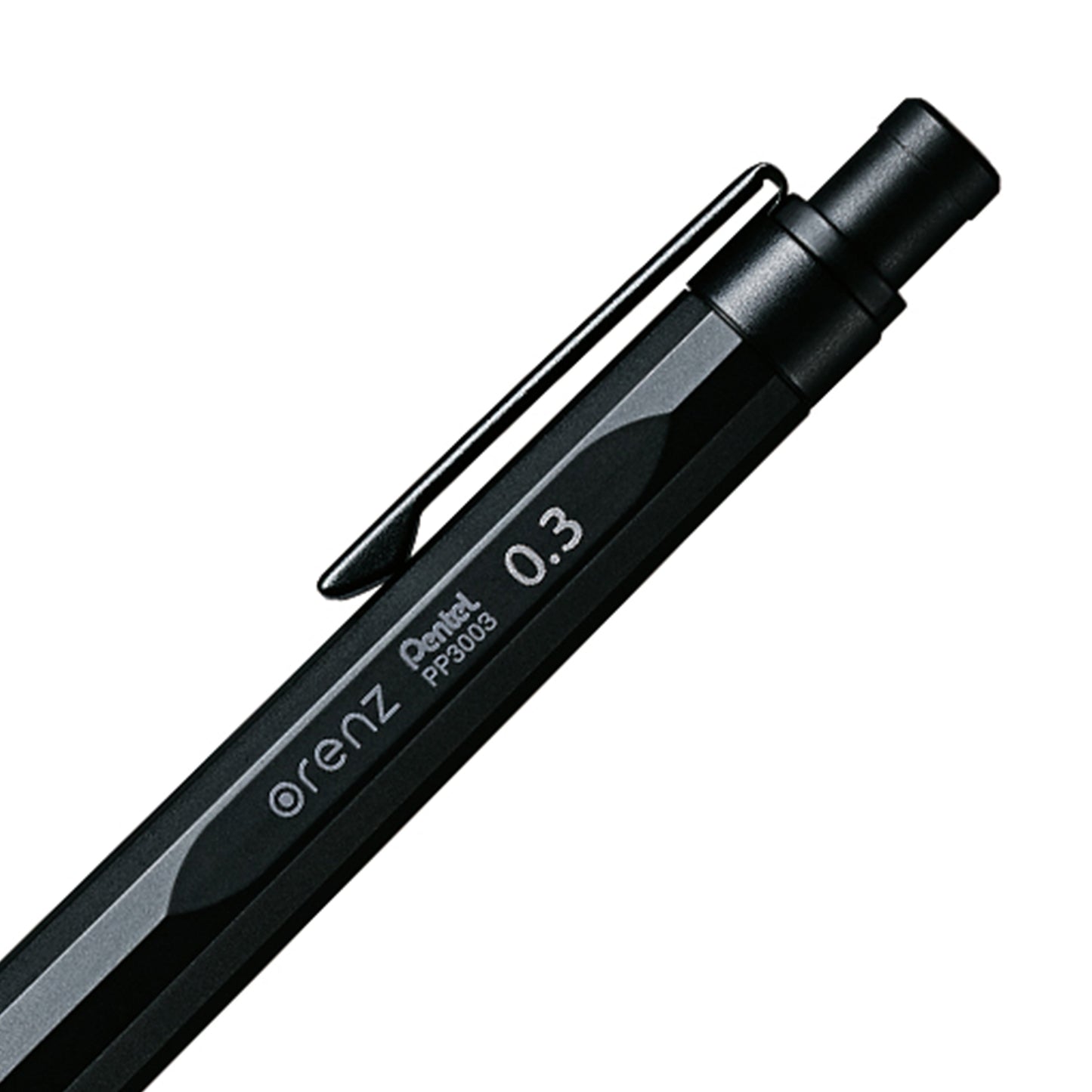 Orenz Nero Automatic Lead Forwarding Mechanical Pencil 0.3mm Black Metal Barrel