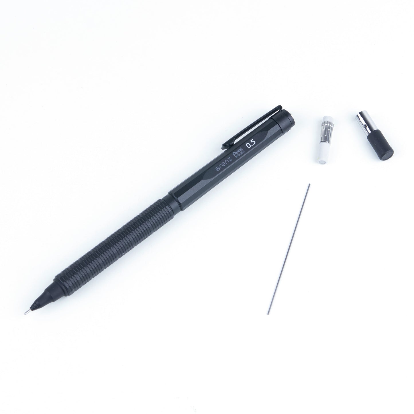 Orenz Nero Automatic Lead Forwarding Mechanical Pencil 0.5mm Black Metal Barrel