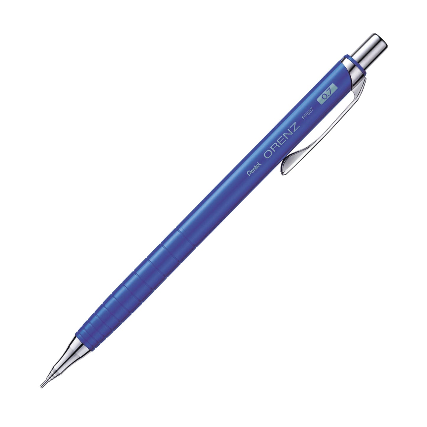 Orenz Retractable Mechanical Pencil with Sliding Sleeve 0.7mm Blue Barrel