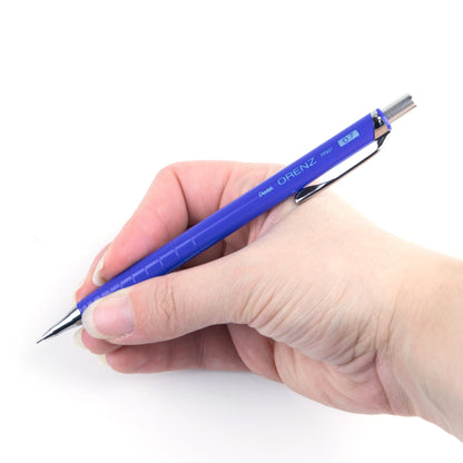 Orenz Retractable Mechanical Pencil with Sliding Sleeve 0.7mm Blue Barrel