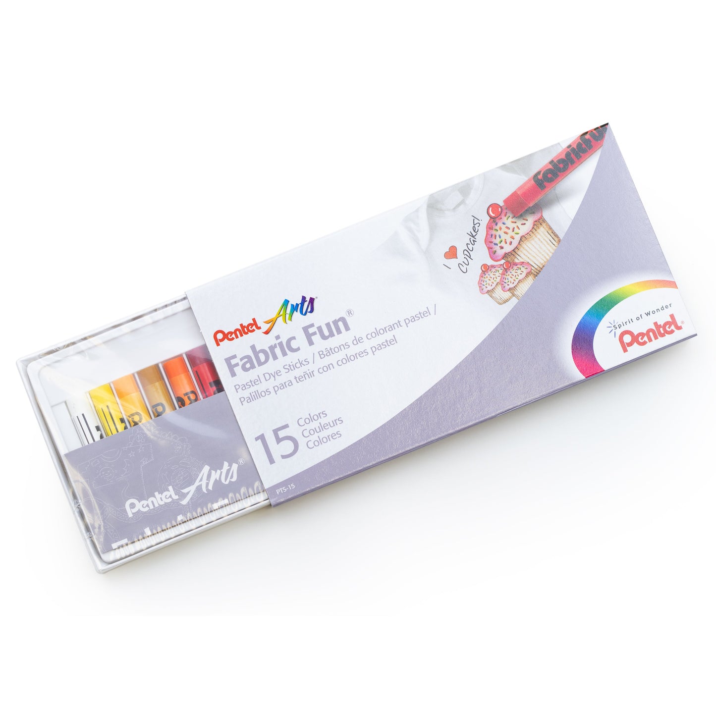 Pentel Arts Fabric Fun Pastels 15 Colour Set