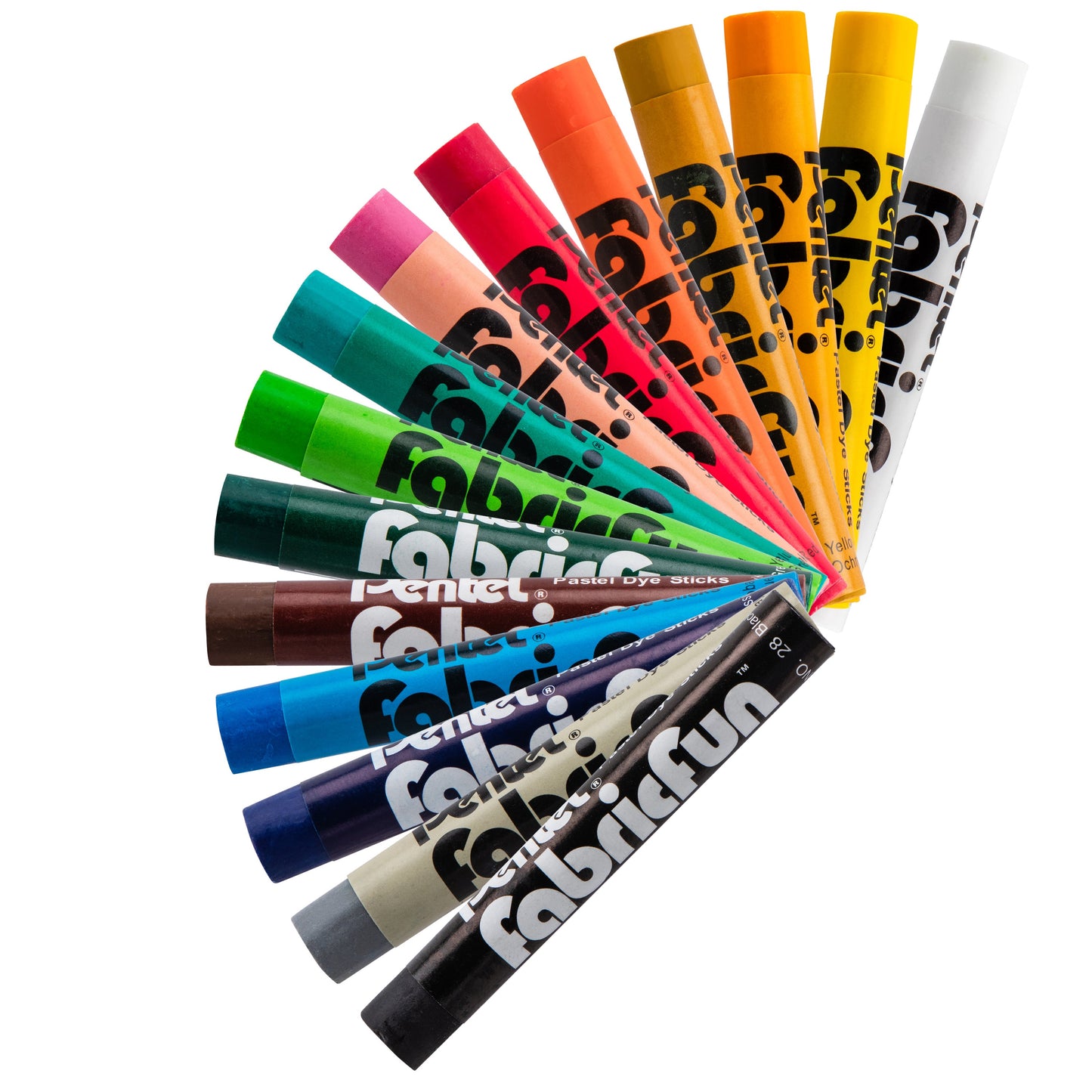 Pentel Arts Fabric Fun Pastels 15 Colour Set