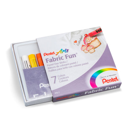 Pentel Arts Fabric Fun Pastels 7 Colour Set