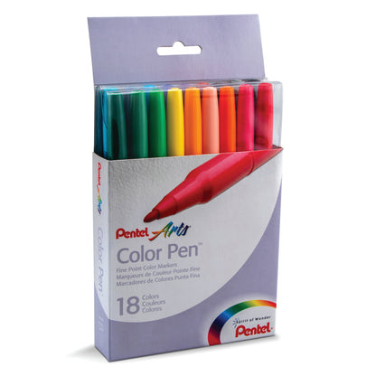 Pentel Arts Colour Pen (2.0mm) 24-Colour Set