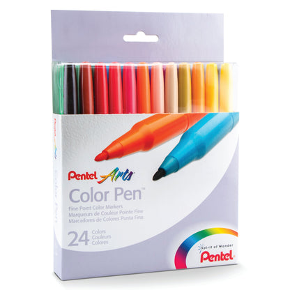 Pentel Arts Colour Pen (2.0mm) 18 Colour Set