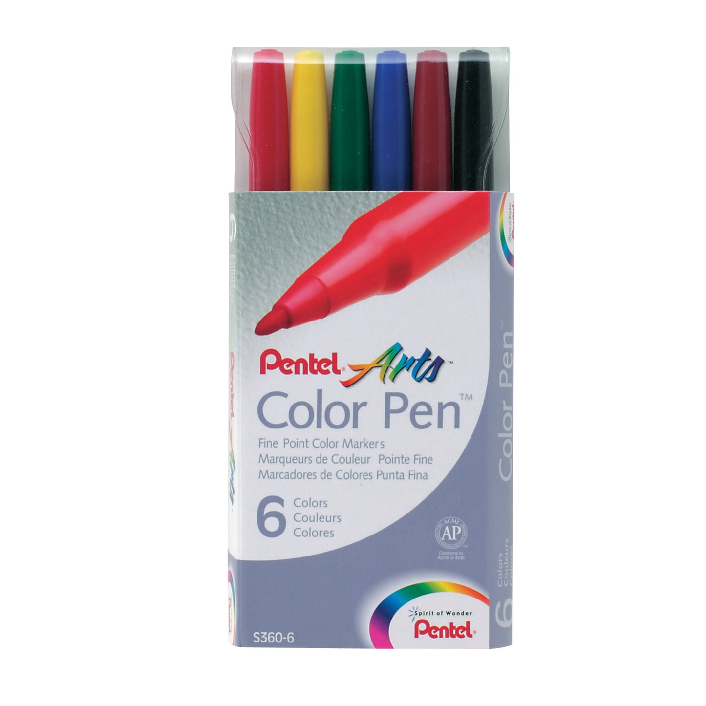 Pentel Arts Colour Pen (2.0mm) 18 Colour Set