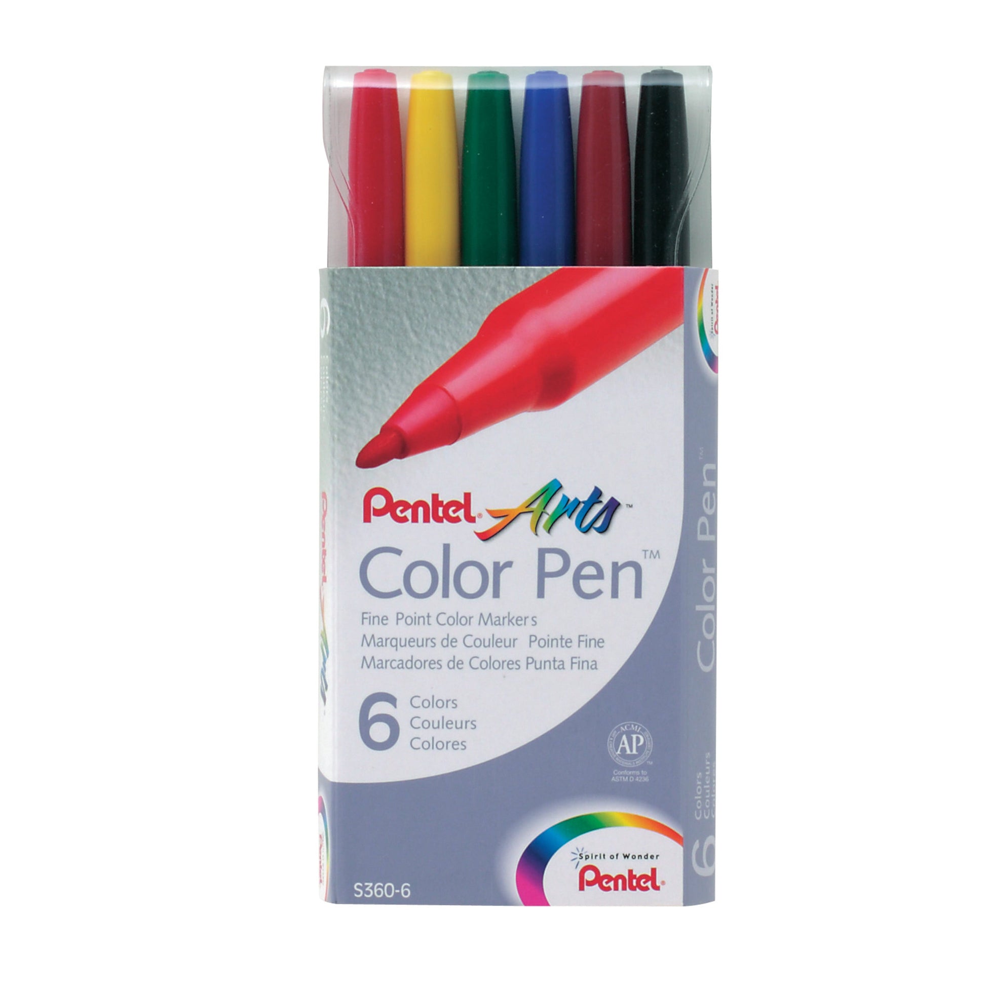 Pentel Arts Colour Pen 2.0mm 24-Colour Set