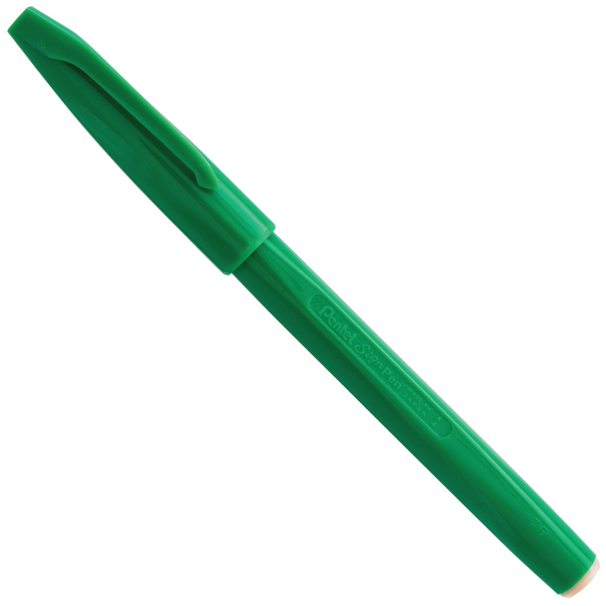 Pentel Arts Sign Pen Fiber-Tipped Pen, (2.0mm), Green Ink