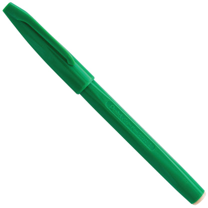 Pentel Arts Sign Pen Fiber-Tipped Pen, (2.0mm), Green Ink