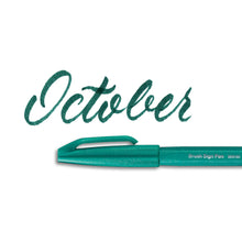 Pentel Arts Brush Sign Pen Turquoise Green