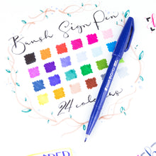 Pentel Arts Brush Sign Pen Blue