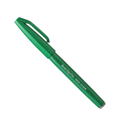 Pentel Arts Brush Sign Pen Light Green Ink